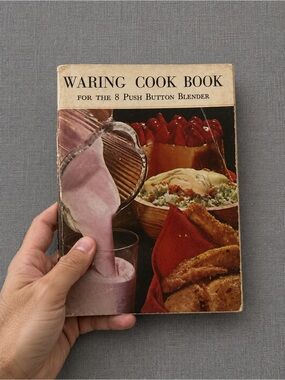 Vintage Waring Blender Cook book 1968 Paperback